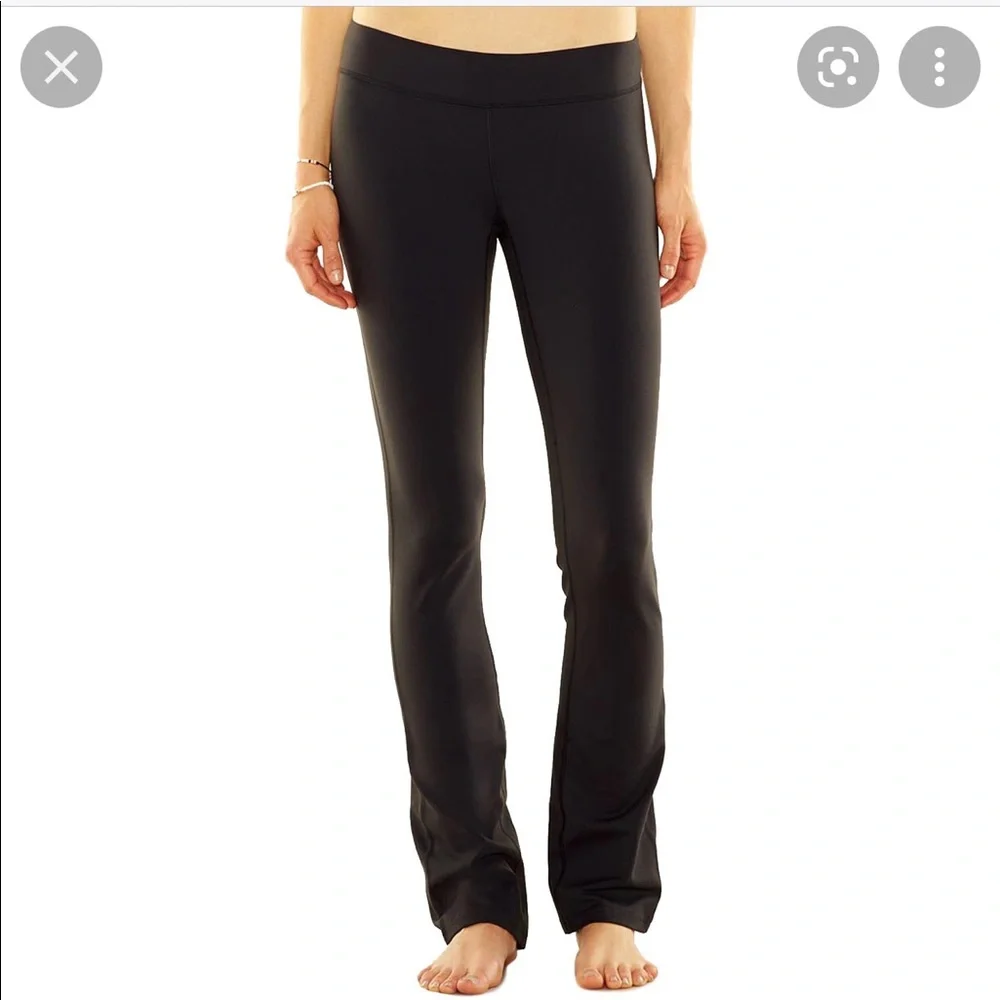 NWT Lucy PowerMax Lotus Black Workout Yoga Pants Sz Large $89.